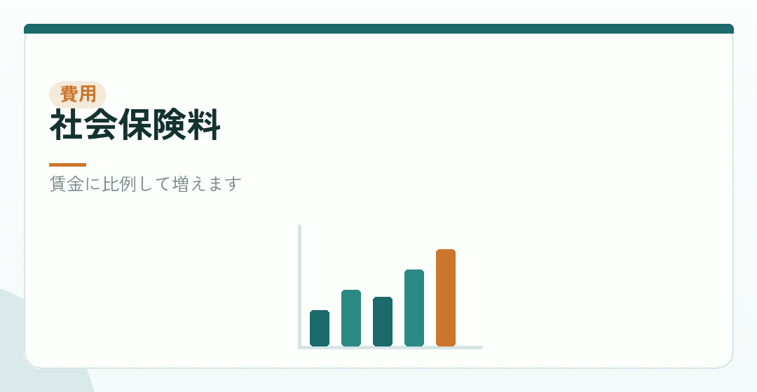 社会保険料の事業主負担を表したイラスト