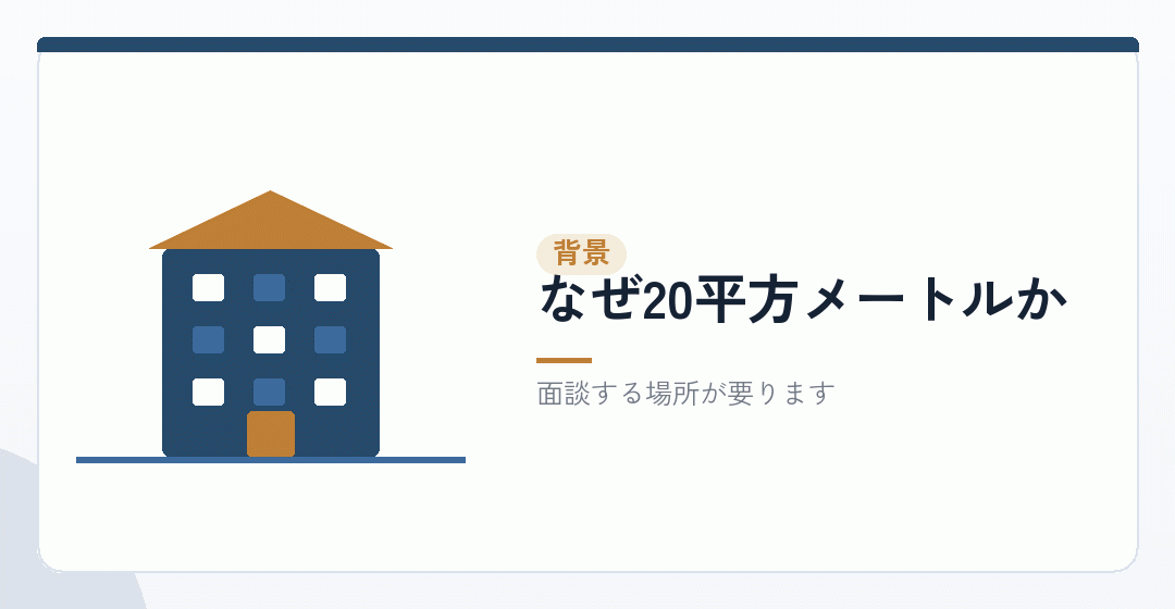 20平方メートルの意味を表したイラスト