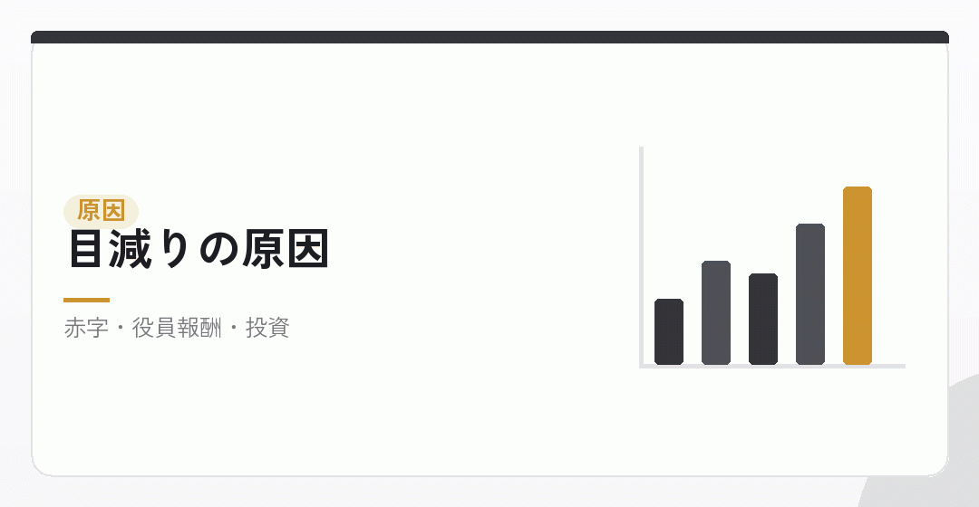 基準資産額が目減りする経路を表したイラスト