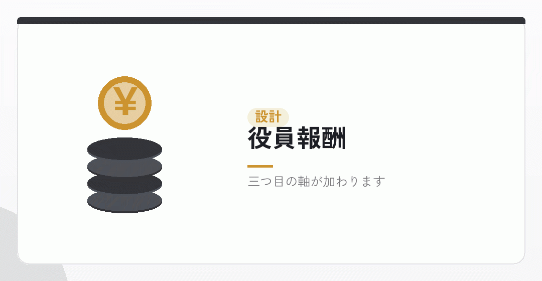 役員報酬の設計を表したイラスト