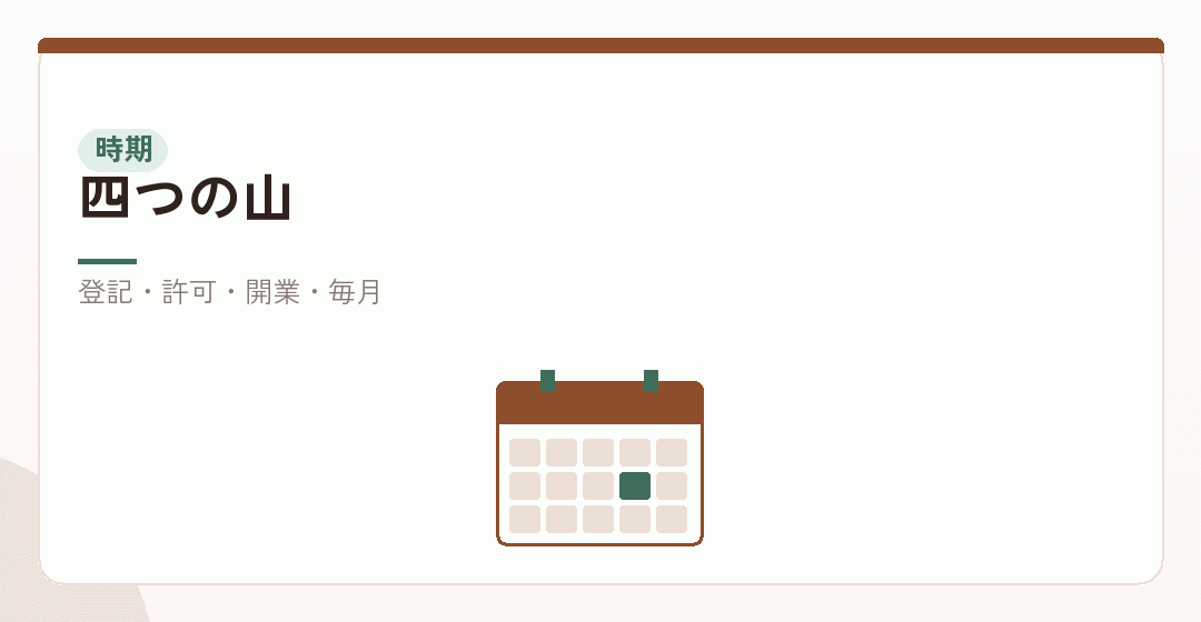 お金が出ていく四つの時期を表したイラスト