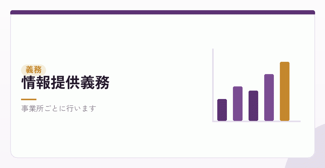 情報提供が義務であることを表したイラスト