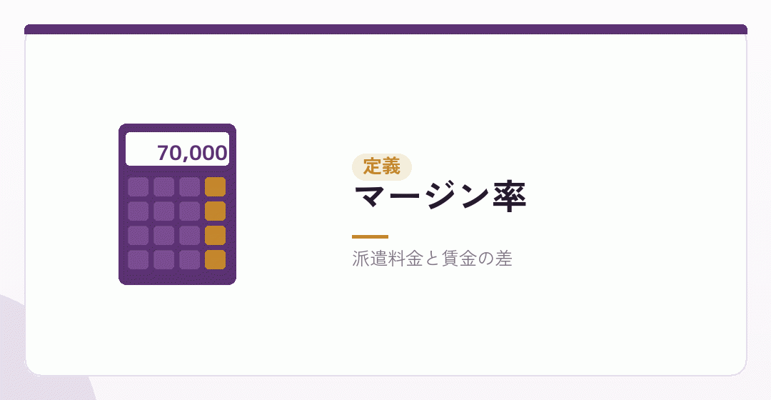 マージン率の定義を表したイラスト