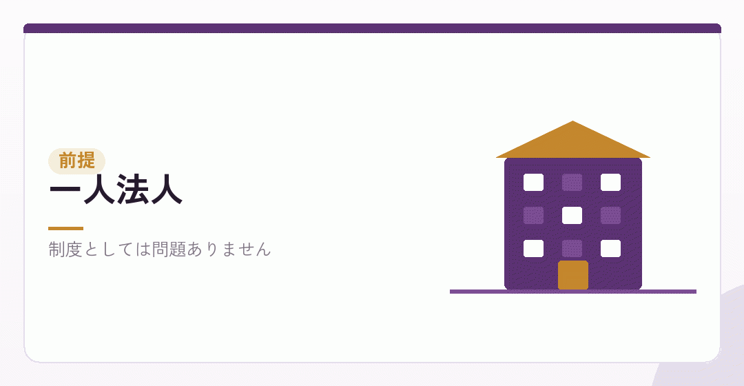 一人で会社設立をする様子を表したイラスト