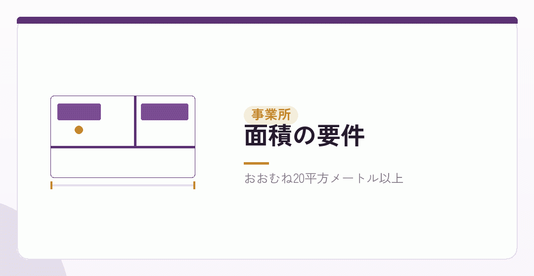 事業所の要件は一人でも同じであることを表したイラスト
