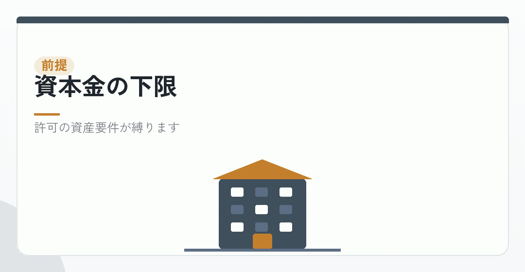 人材派遣では資本金を小さくできないことを表したイラスト