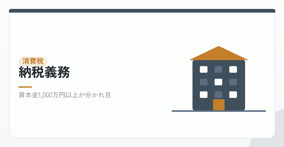 消費税の納税義務を表したイラスト