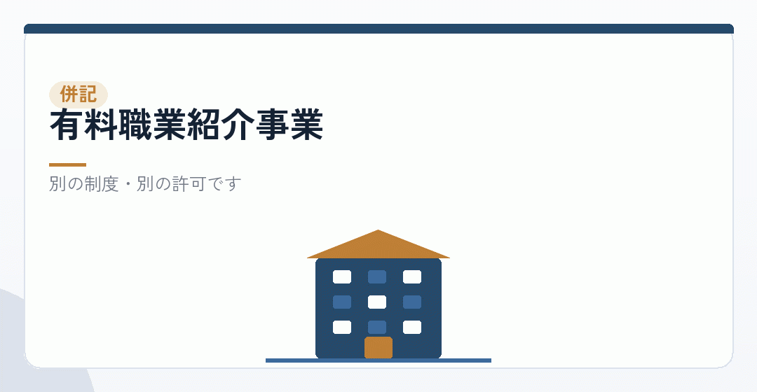 人材派遣と人材紹介を併記するイラスト