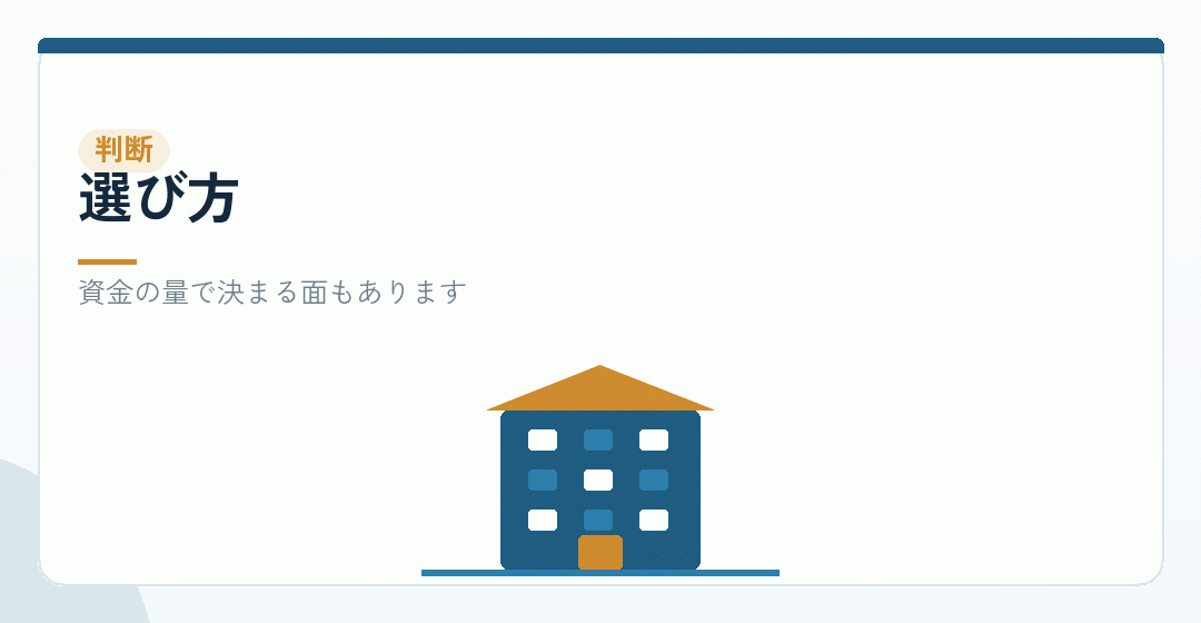 どちらが向いているかを表したイラスト